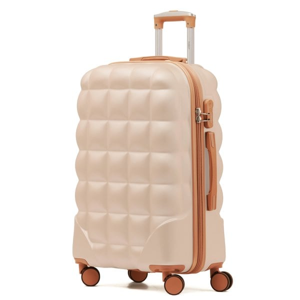 Flight Knight Medium 25" Hard Shell Bubble Design Check-in Suitcase Hold Luggage Bag