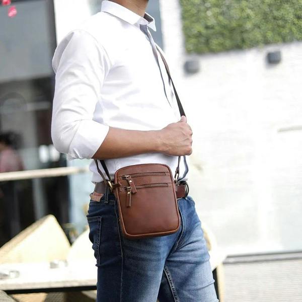 PRIMEHIDE Leather Crossbody Flight Bag - Milano