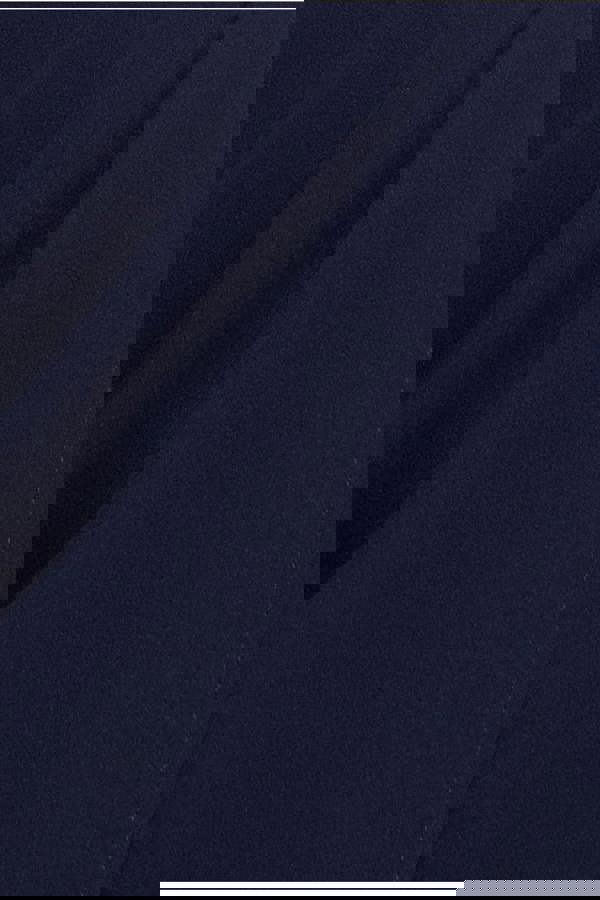 Off The Shoulder Chiffon Wing Scuba Crepe Midi Dress - Navy Blue DR4584