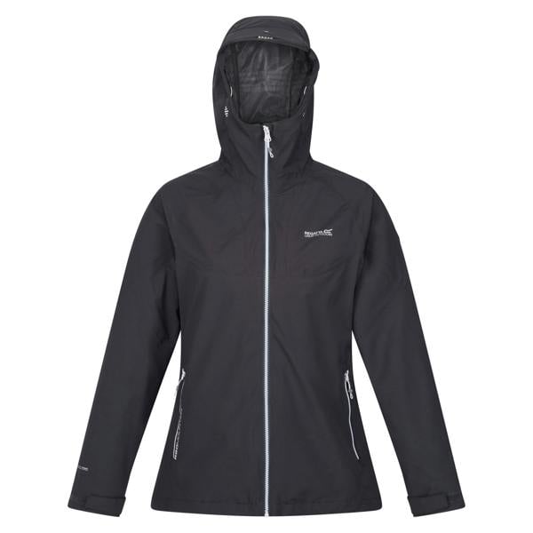 Regatta Womens Raddick Logo Waterproof Jacket - Seal Grey
