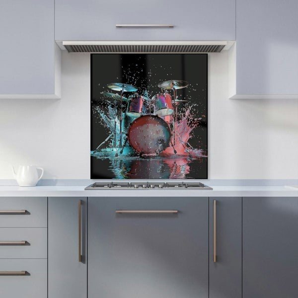 Warren Reed - Designer Rhythm in Splashing Drums Kitchen Splashback