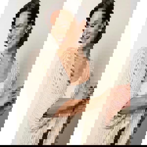 Blue Vanilla Edge To Edge Rib Cardigan