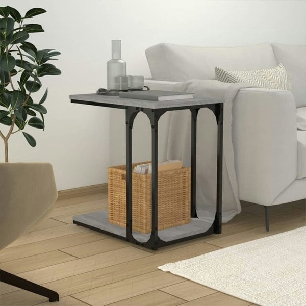 Berkfield Side Table Grey Sonoma 50x35x52 cm Engineered Wood