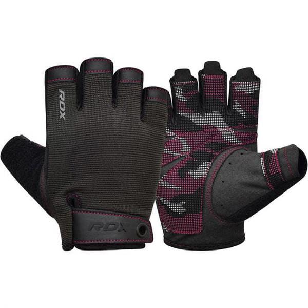 RDX Sports GYM TRAINING GLOVES T2 HALF PINK PLUS