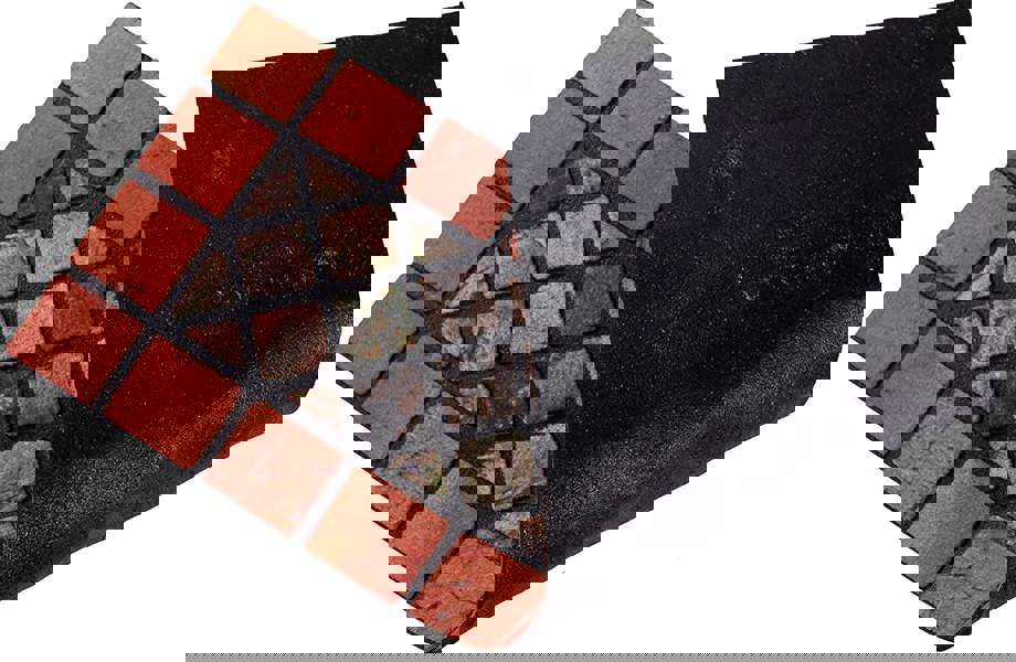 Nicoman Eco-Friendly Rubber Step Mat - Red Border