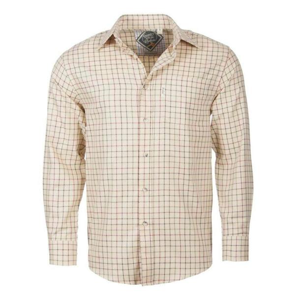 Front view of the Rydale Gransmoor Mens Country Check Shirt in Lovat.
