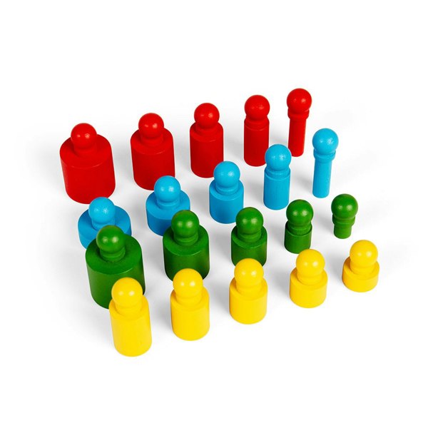 Bigjigs Toys Wooden Peg Blocks