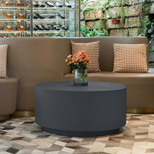 Elementi Rome GRC Coffee Table in Slate Black