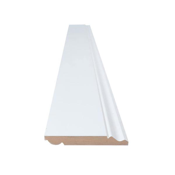 Snowdon Timber White Primed MDF Torus Skirting Board (T) 18mm (W) 144mm (L) 2.4m