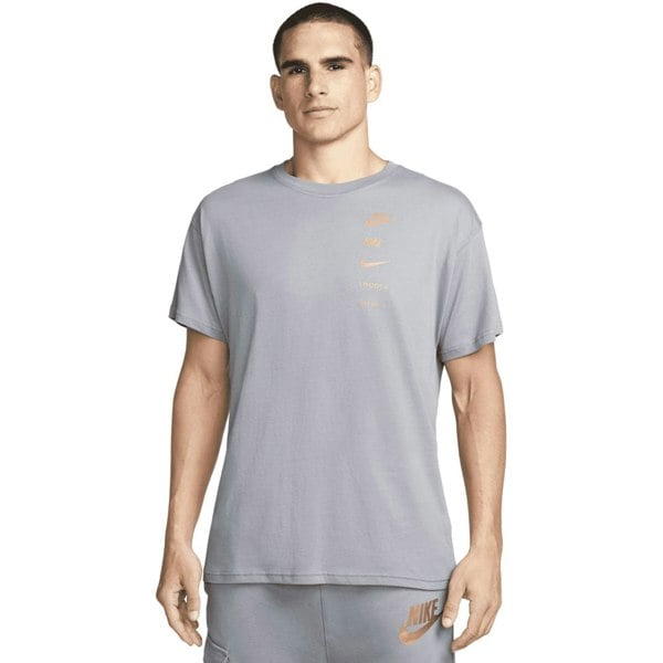 Nike Sportswear Grey Gold Men's T-Shirt