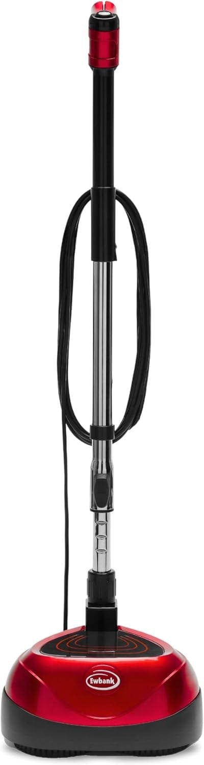 Ewbank EP170 Lightweight Floor Polisher, Cleaner, Buffer, Scrubber, Reusable Pads, Ideal for Laminate, Wood, Vinyl, Marble, Granite, Red