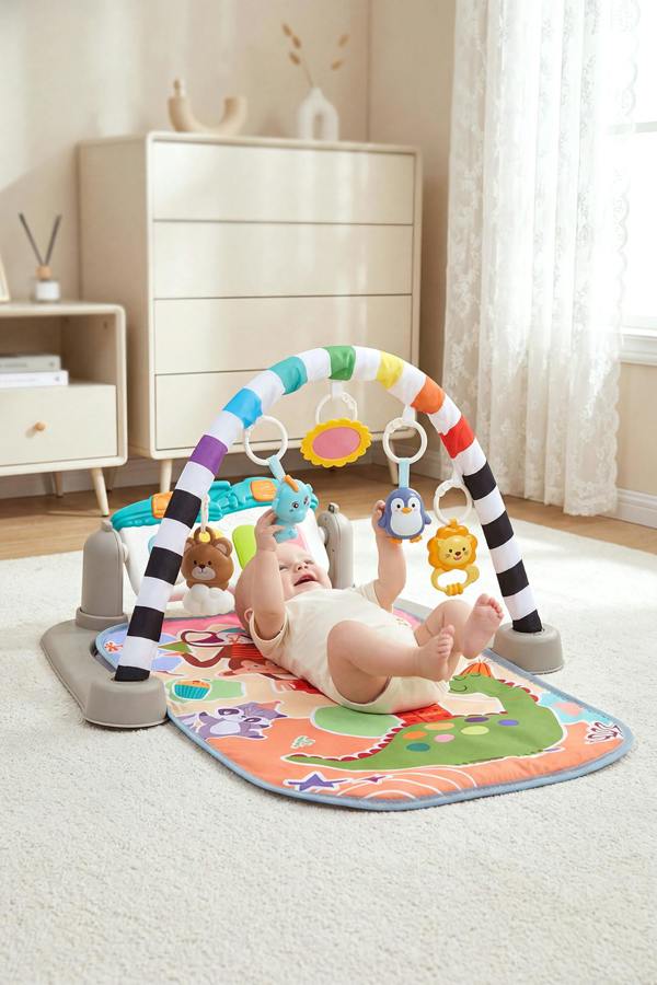 Baby Gym with Musical Keyboard & Hanging Toys
