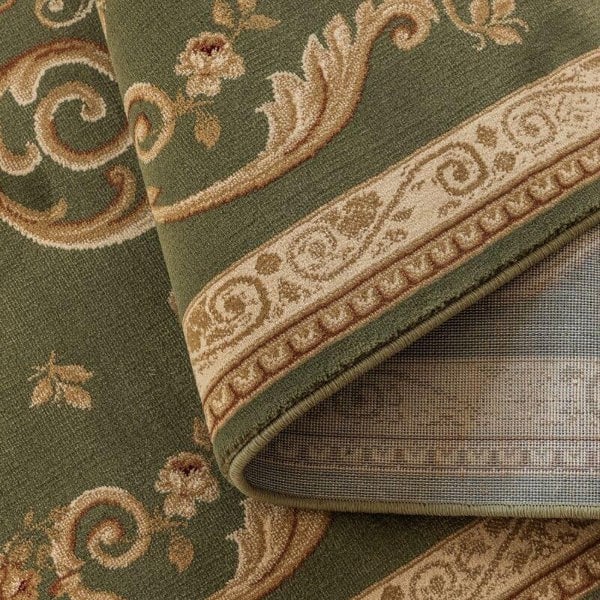 The Rugs Green Oriental Floral Rug - Elegant & Durable