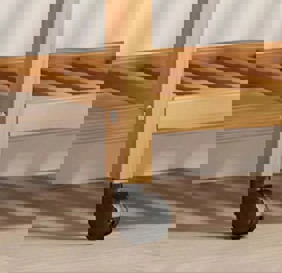 Modcraft Wooden Clothes Rail Rack – Heavy Duty Garment Hanging Stand with Shelves Open Wardrobe