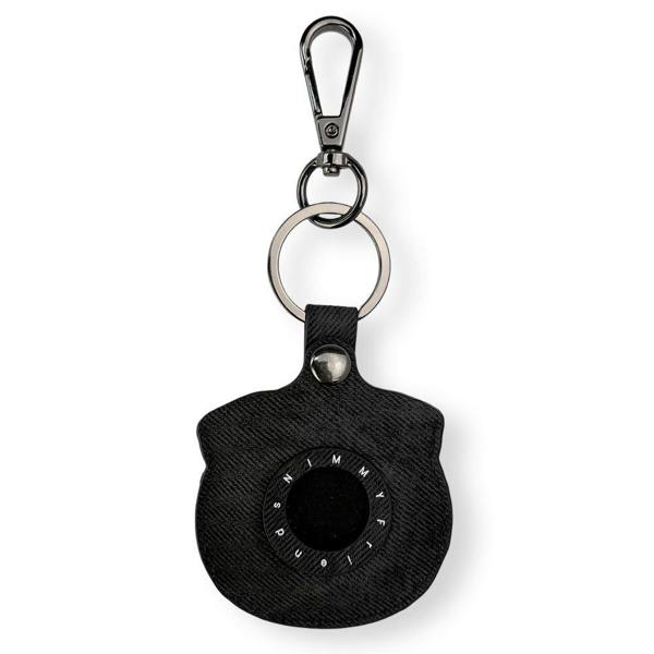 Nimmy Friends Nimmy Big Eye Cute Pet Pug Dog Face Airtag Keychain Black - N-XDY-YSK-09-A