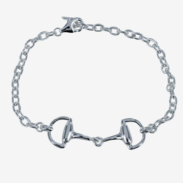 Chunky Sterling Silver Single Snaffle Bracelet - Reeves & Reeves