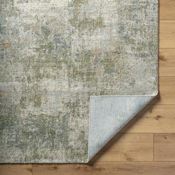 Livabliss Avellino-Abstract Green Grey Beige Modern Marble High Pile Rug