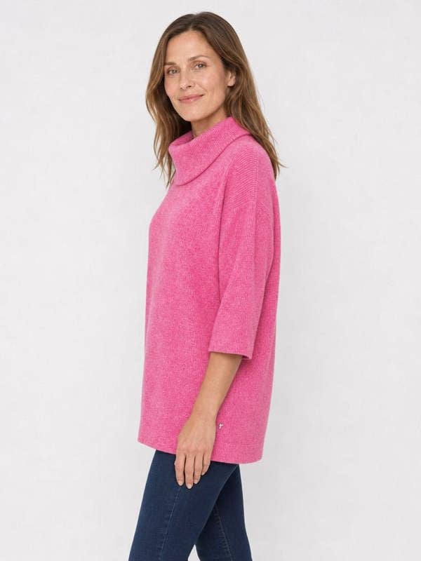 PennyPlain Cowl Tunic - Cerise