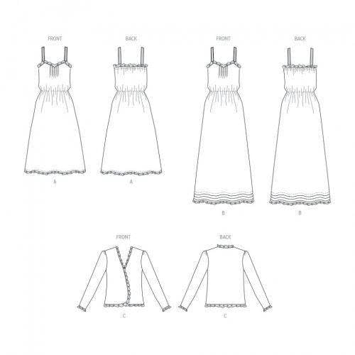 Butterick Sewing Pattern 6914, Dresses, Jackets, Vintage Style for Women, A5 (6-8-10-12-14) - Easy