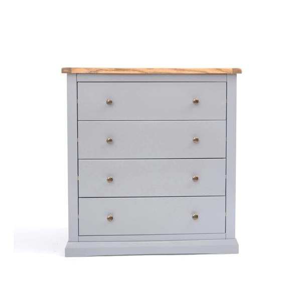Rocca 4 Drawer Chest of Drawers Brass Knob