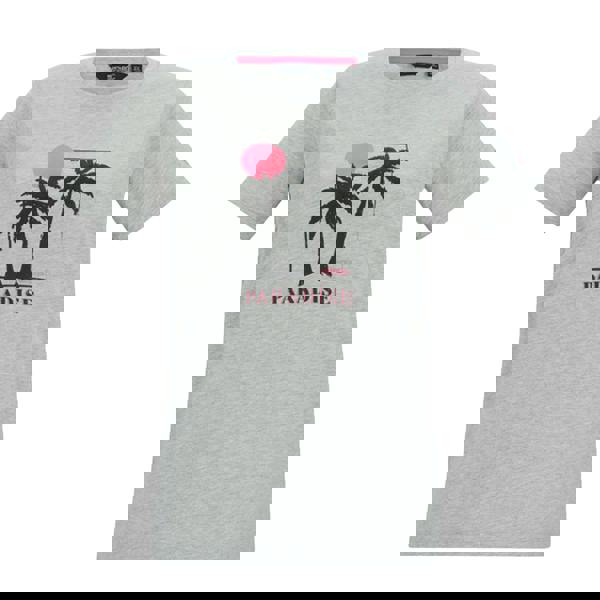 Regatta Womens Filandra VX Paradise Palm T-Shirt - Grey Marl