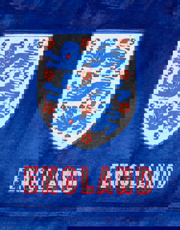 England Boys Blue Football Blanket Hoodie (One Size)