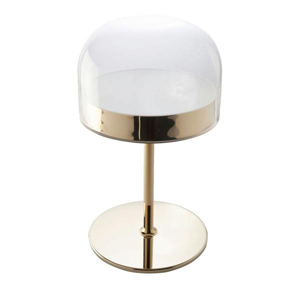 Angel Cerdá Table Lamp in Steel and Transparent Glass 8066