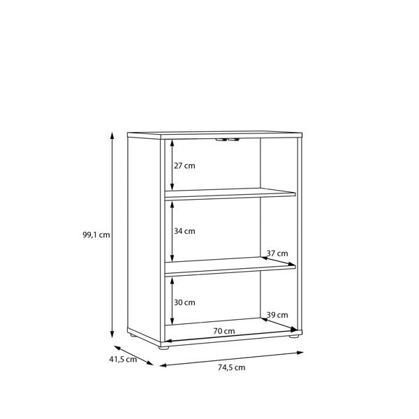 Furniture To Go Alice Springs Tall 2 Door Cupboard with Push-to-Open Doors in Taupe