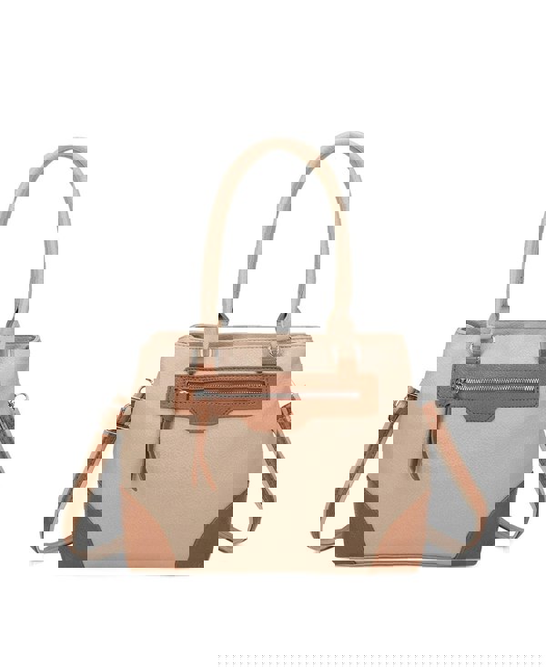 Kitise Structured Pebble Color Block Crossbody Shoulder Bag