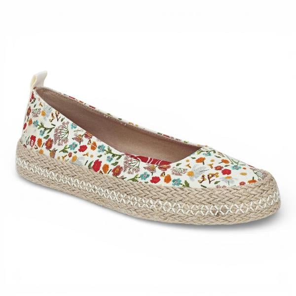 Blowfish Malibu Benita - Women's Floral White Ballet Flats Ballerina Shoes