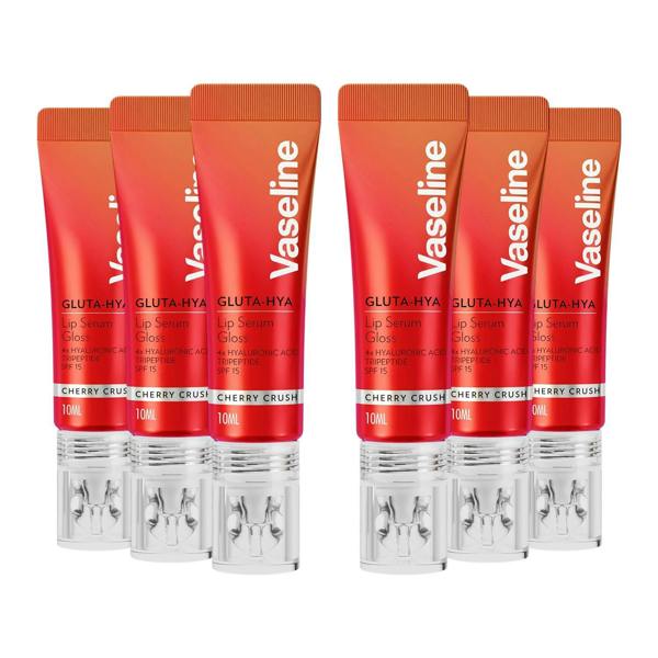 Vaseline Gluta-Hya Lip Serum Gloss Juicy Peach, Plum, Pink & Cherry 10ml