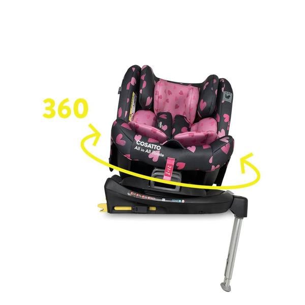 Ex Display All in All 360 Rotate Car Seat Charcoal Lighthearted - Carseat - Cosatto Store