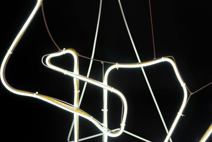 Walking Reindeer Neon Effect Rope Light Silhouette with 90 Cool White LEDs for Outdoor Christmas Display image 6