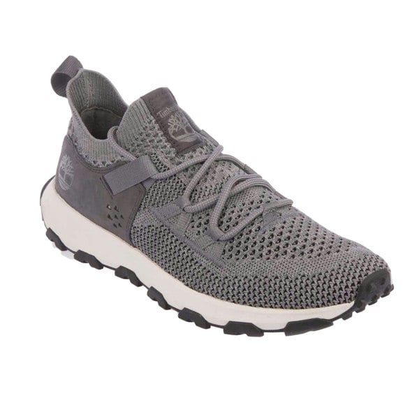 Timberland Mens Winsor Trail Leather Waterproof Trainers - Grey