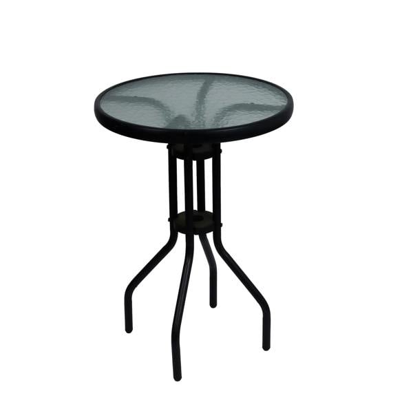 Gardenwize Outdoor Bistro Set – 3 Piece Grey Folding Table & Chairs Set