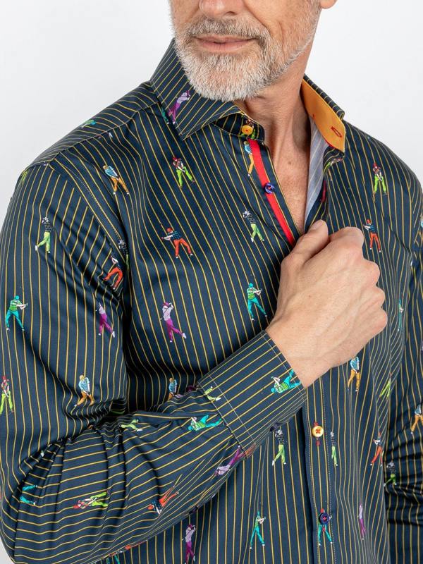 CL2619 STRIPE GOLFER - Claudio Lugli Shirts