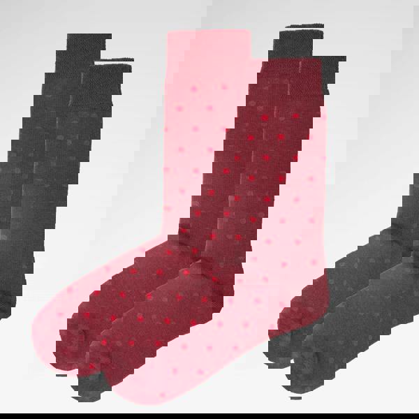 Jemsox Small Spot Organic Cotton Mens Socks | Gentle Hold Comfort Top