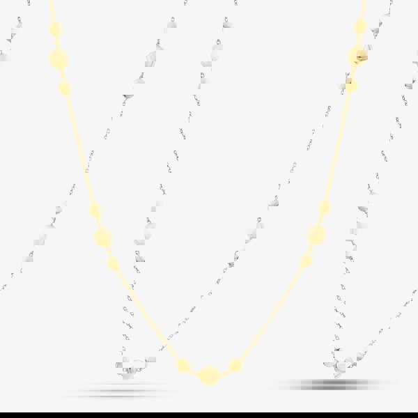 T. H. Baker 9ct Yellow Gold Multi Circle Chain Necklace CN563-17