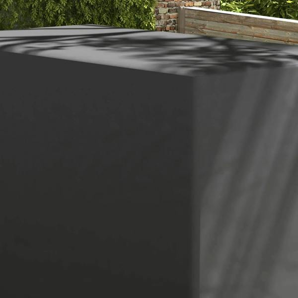Dark grey 3-seat swing chair cover fabric with textured, weatherproof surface