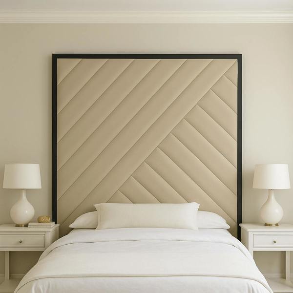 Great British Beds Sandra Headboard with Contrast Border
