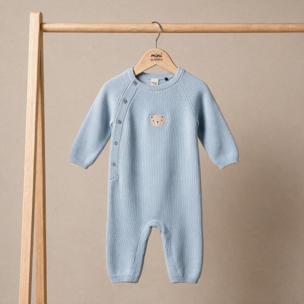 Mini Cuddles Little Bear Sleepsuit (Blue)