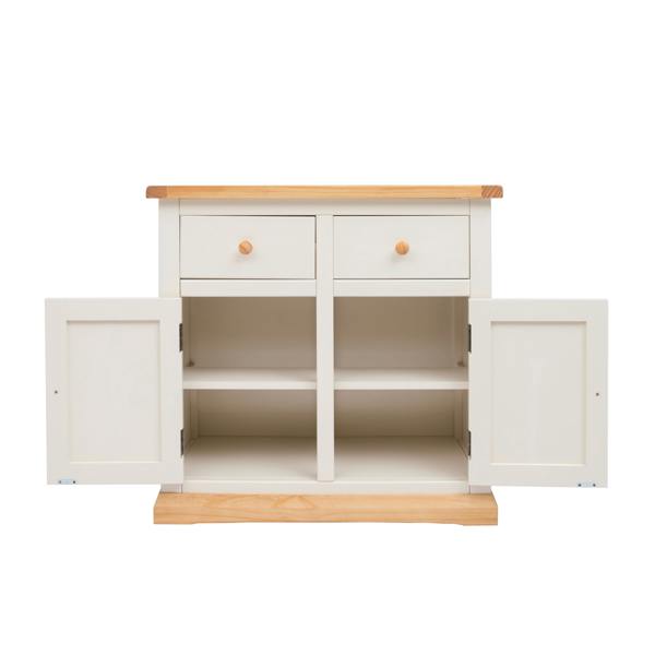 Cabinet Bits Trevi Off White 2 Drawer 2 Door Sideboard Wood Knob