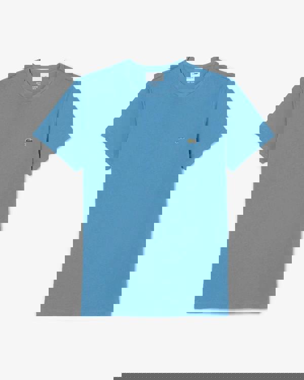 Lacoste Mens Crew Neck Pima Cotton Jersey T-Shirt - Abyss Blue JBK | CHO | Designer Mens Short Sleeve T-Shirts & Tops