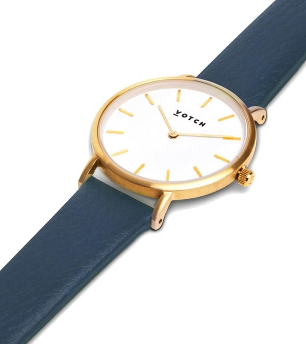 Votch Gold & Navy Watch | Petite