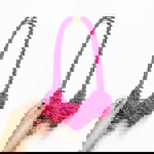 Fuchsia Poppy Necklace