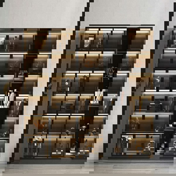 Rit Concept Kauffman Wine Storage With Glass Doors, Display Cabinet