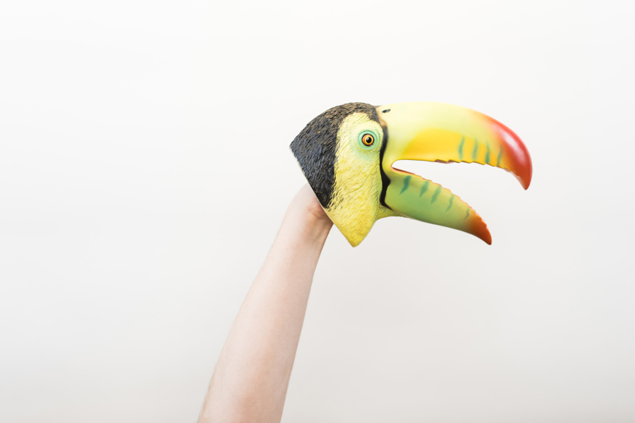 Wildthings Wild Thingz Green Toucan Hand Puppet