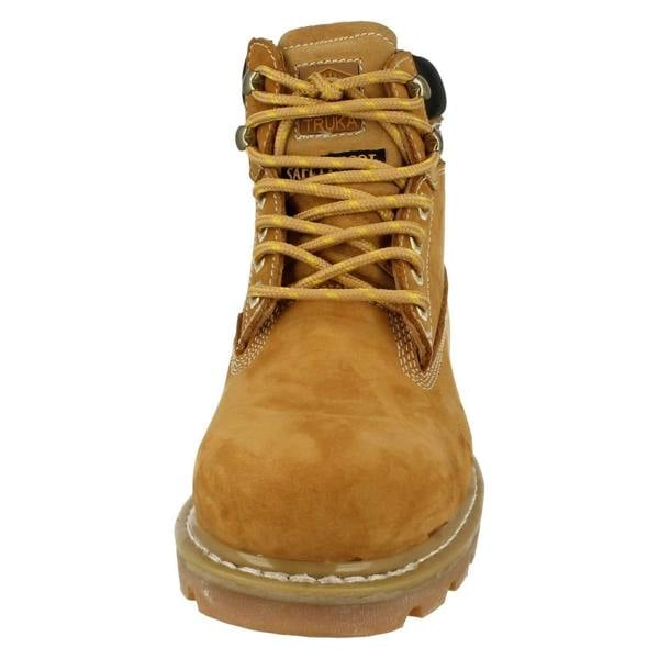 Truka Unisex Truka Lace Up Steel Toe Cap Boots WL02