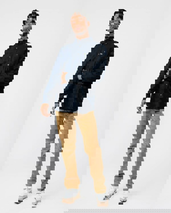 Lacoste Mens Casual Long Sleeve Woven Shirt - Navy F2W