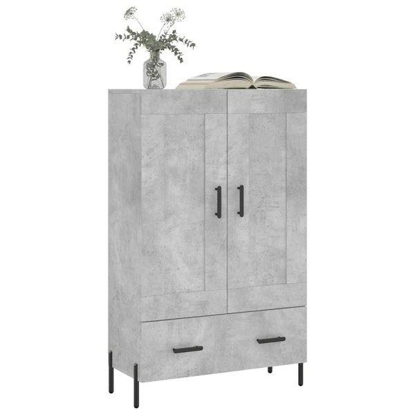 Berkfield Highboard Concrete Grey 69.5x31x115 cm Engineered Wood